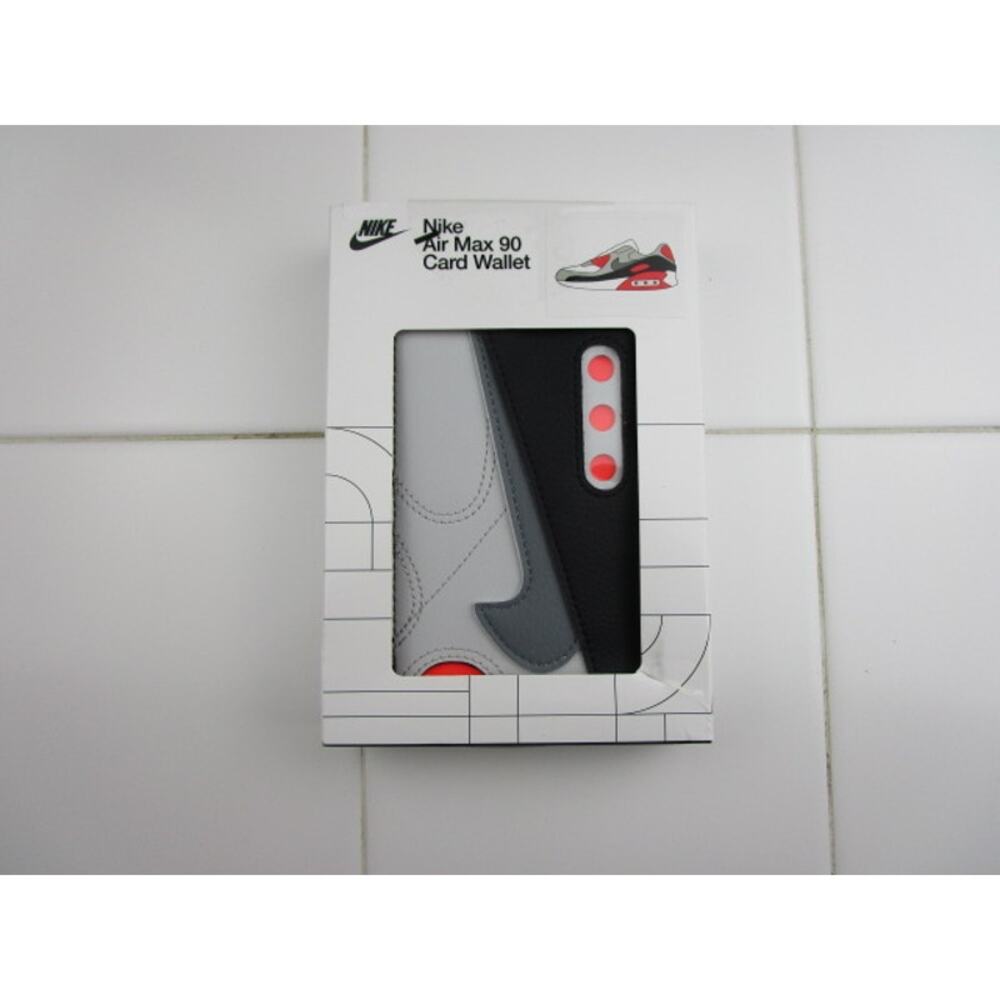 Nike Air Max 90 Sneaker Card Wallet Gray Black Red